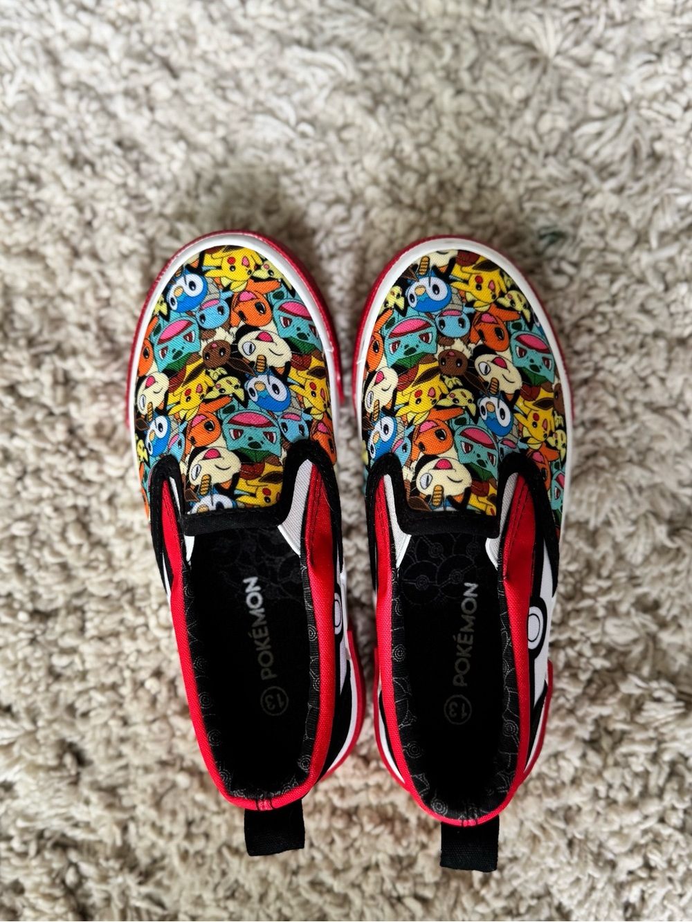 Pokemon Kids Slip-On Sneakers, 13, NWOT